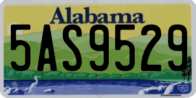 AL license plate 5AS9529