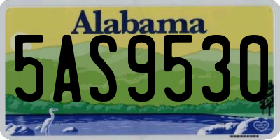 AL license plate 5AS9530
