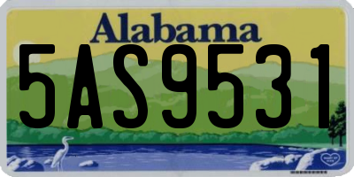AL license plate 5AS9531