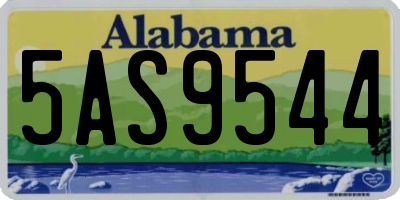 AL license plate 5AS9544