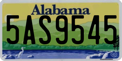 AL license plate 5AS9545