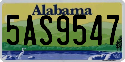 AL license plate 5AS9547