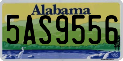 AL license plate 5AS9556