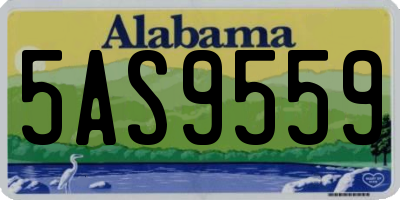 AL license plate 5AS9559