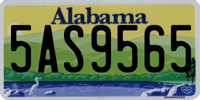 AL license plate 5AS9565