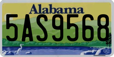 AL license plate 5AS9568