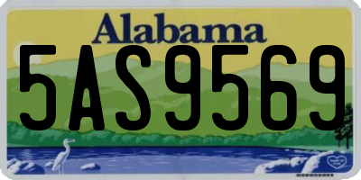 AL license plate 5AS9569