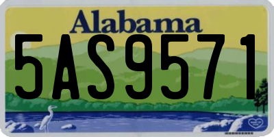 AL license plate 5AS9571