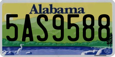 AL license plate 5AS9588