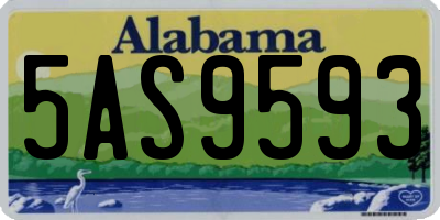 AL license plate 5AS9593