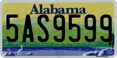 AL license plate 5AS9599