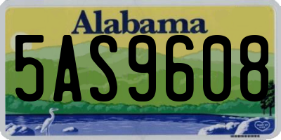 AL license plate 5AS9608
