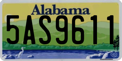 AL license plate 5AS9611
