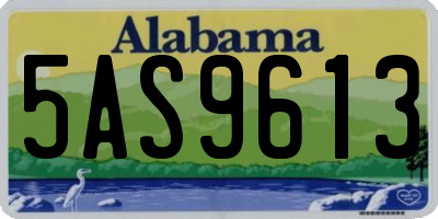 AL license plate 5AS9613