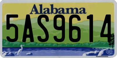 AL license plate 5AS9614