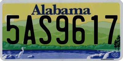AL license plate 5AS9617