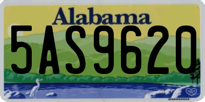 AL license plate 5AS9620