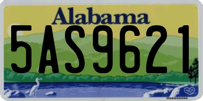 AL license plate 5AS9621
