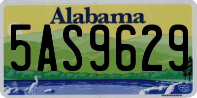 AL license plate 5AS9629