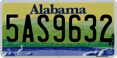 AL license plate 5AS9632
