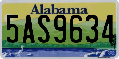 AL license plate 5AS9634