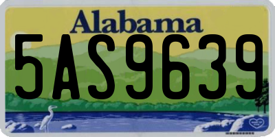 AL license plate 5AS9639