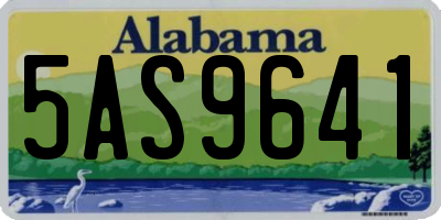 AL license plate 5AS9641