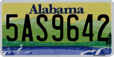 AL license plate 5AS9642