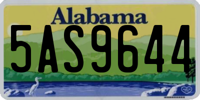 AL license plate 5AS9644