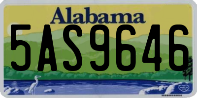 AL license plate 5AS9646