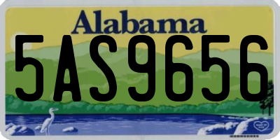AL license plate 5AS9656