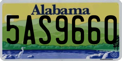 AL license plate 5AS9660