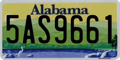 AL license plate 5AS9661