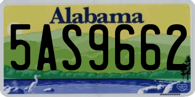 AL license plate 5AS9662