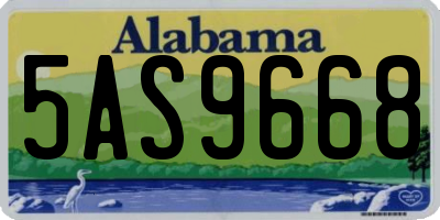 AL license plate 5AS9668