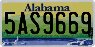AL license plate 5AS9669