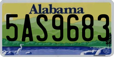 AL license plate 5AS9683