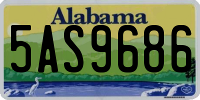 AL license plate 5AS9686