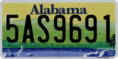 AL license plate 5AS9691