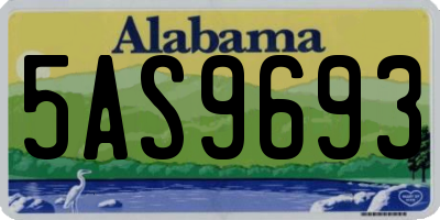 AL license plate 5AS9693