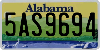 AL license plate 5AS9694