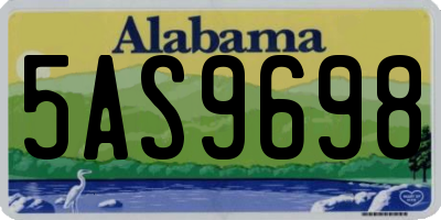 AL license plate 5AS9698