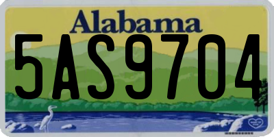 AL license plate 5AS9704
