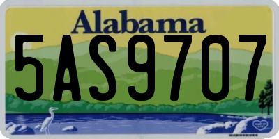 AL license plate 5AS9707