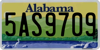 AL license plate 5AS9709