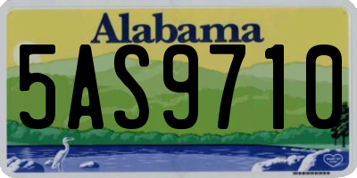 AL license plate 5AS9710