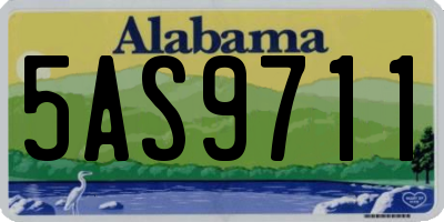 AL license plate 5AS9711