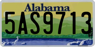 AL license plate 5AS9713