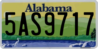 AL license plate 5AS9717