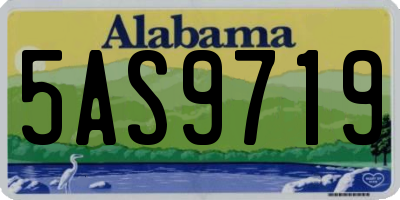 AL license plate 5AS9719